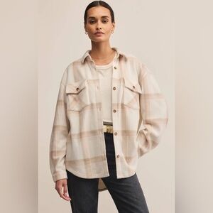 NET Z Supply Hiker Plaid Jacket Polar Fleece